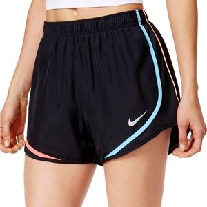 Nike Black Running Shorts with Multicolor Detail EUC - Size Small